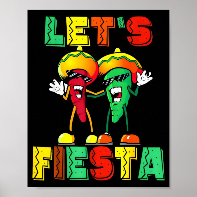 Affiche Faisons la fête mexicaine cinq mai drôle (Devant)