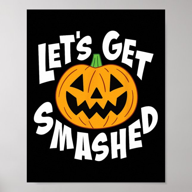 Affiche Faisons-nous fondre drôle Halloween Citrouille Smi (Devant)