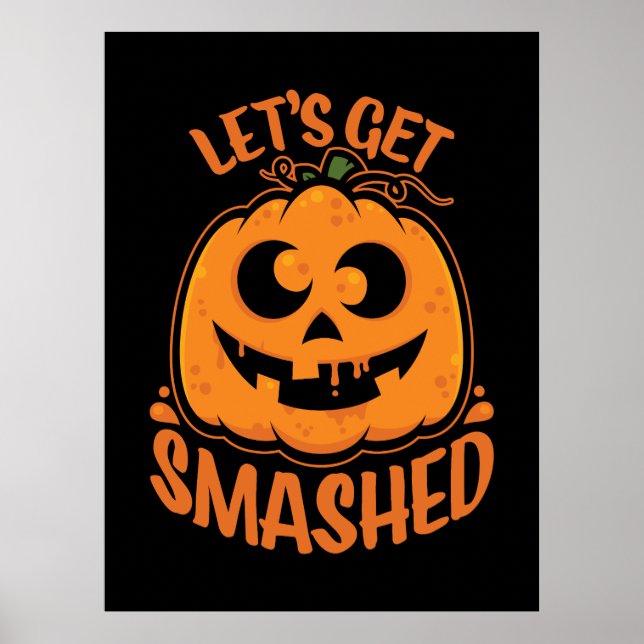 Affiche Faisons tomber Tipsy Halloween Jack-O’-Lantern (Devant)