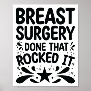 Affiche Fait - Cancer du sein Survivant Chirurgie mammaire