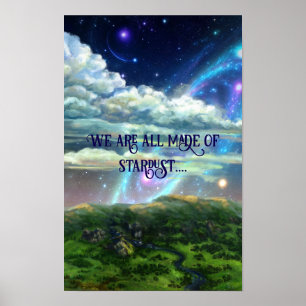 Affiche Fait de poussière d'étoile - art cosmique