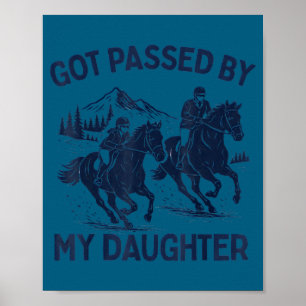 Affiche Fait du cheval avec ma fille Cavalière Équestre Pa