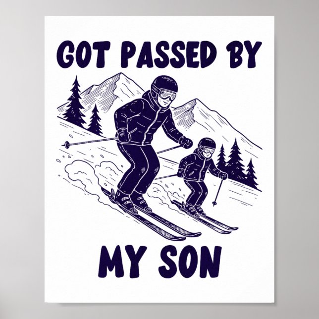 Affiche Fait du par mon fils Drôle d'humour de papa d (Devant)