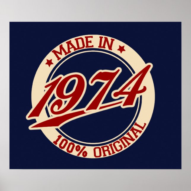 Affiche Fait En 1974 (Devant)