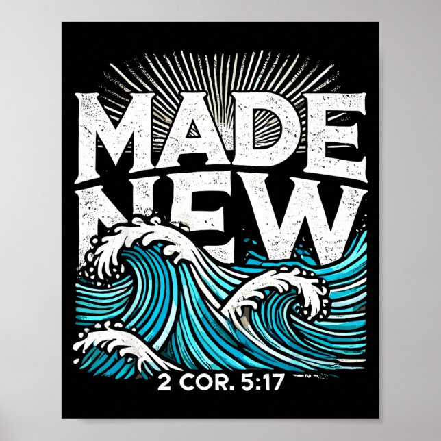 Affiche Fait nouveau baptisé baptême (Devant)