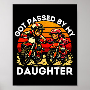 Affiche Fait Pédalé Par Mon Vélo Tout Terrain De Fille Mot