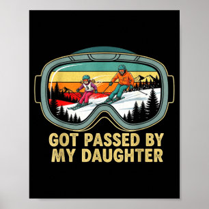 Affiche Fait pipi par ma fille drôles de lunettes de ski M