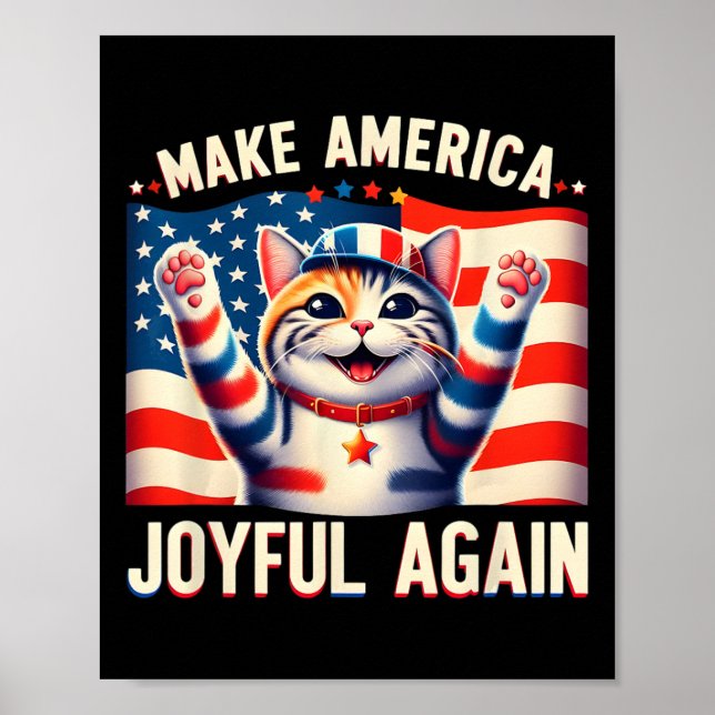 Affiche Faites à l'Amérique Joyeuse à nouveau Chat Ladies  (Devant)