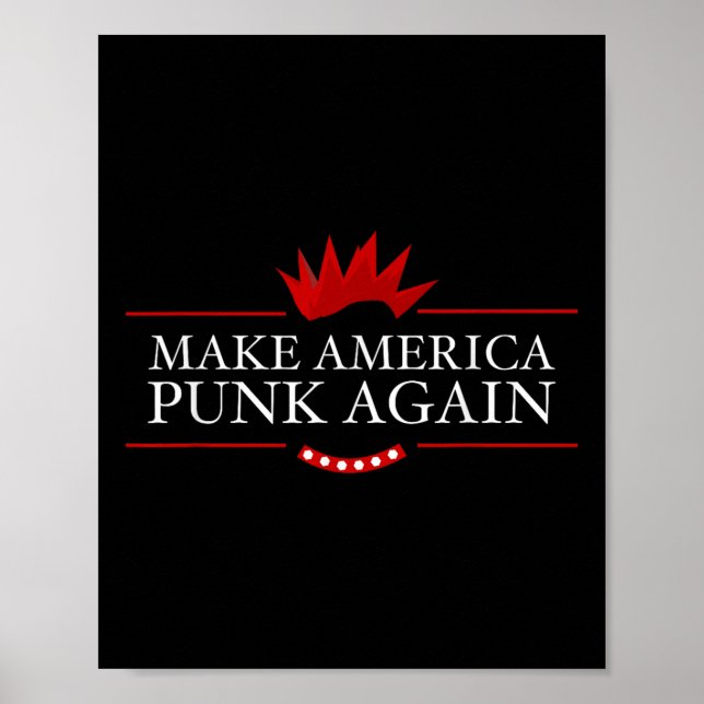 Affiche Faites à l'Amérique Punk une fois de plus l'idée d (Devant)