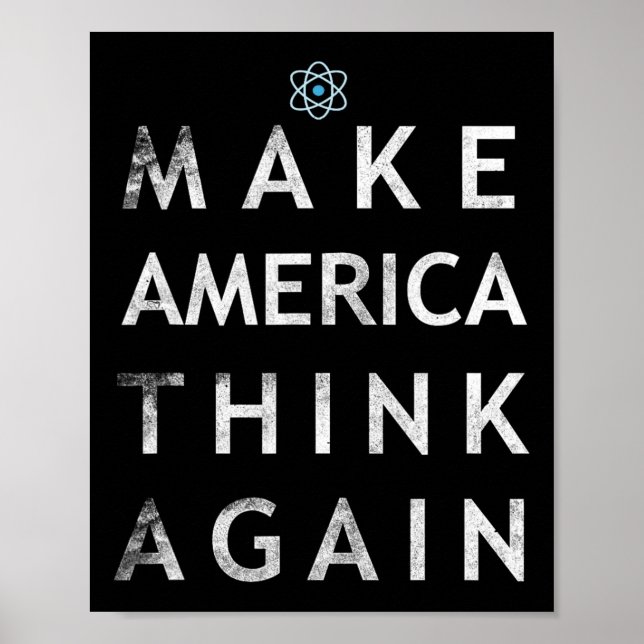 Affiche Faites à l'Amérique une fois de plus penser à Atom (Devant)