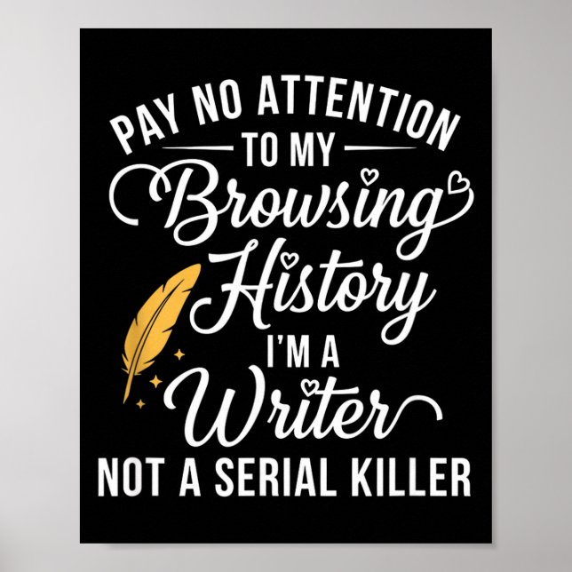 Affiche Faites attention à l'historique de navigation un é (Devant)