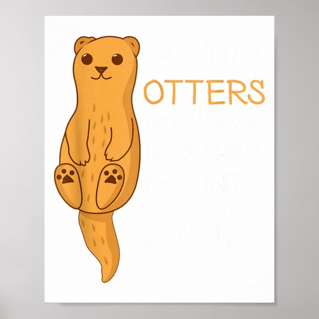 Affiche Faites aux loutres de mer (Devant)