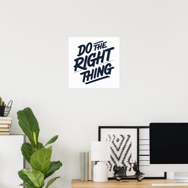 Affiche Faites ce qu'il faut 1 (Bureau à domicile)