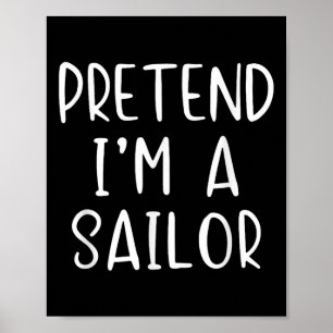 Affiche Faites comme si je suis un costume de voile Hallow