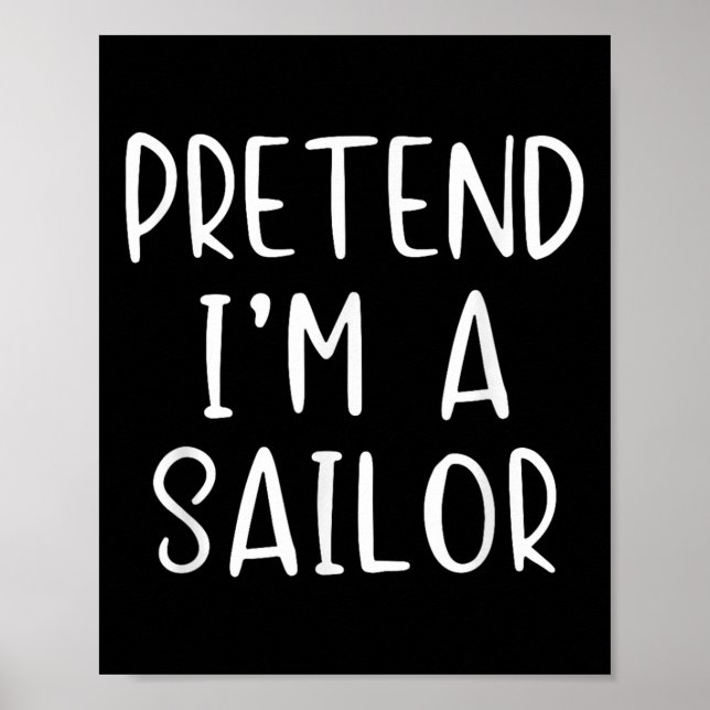 Affiche Faites comme si je suis un costume de voile Hallow (Devant)