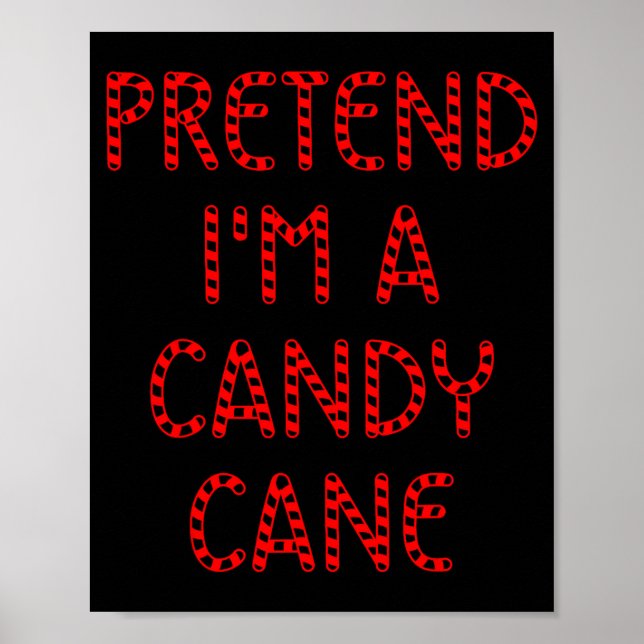 Affiche Faites comme si j'étais un bonbon en forme de cann (Devant)