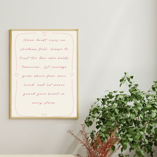 Affiche Faites confiance à celui qui tiendra demain