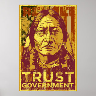 Affiche Faites confiance à l'affiche du gouvernement