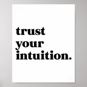 Affiche Faites confiance à votre Sticker d'intuition