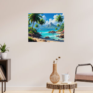Affiche Faites de beaux rêves, Paradis Tropical,