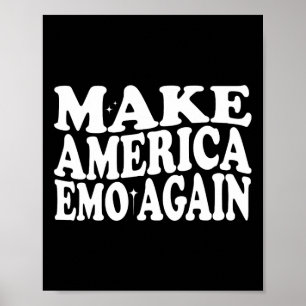 Affiche Faites de l'Amérique Emo à nouveau drôle Goth nous