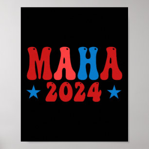Affiche Faites de l'Amérique un pays sain Maha Pro-trump C