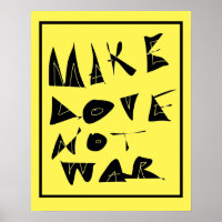 Faites de l'amour pas de la guerre graphique.
