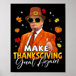 Affiche Faites de Thanksgiving une grande à nouveau automn