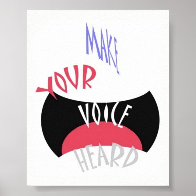 Affiche Faites Entendre Votre Voix Mini (Devant)
