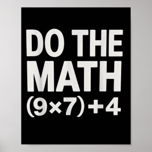 Affiche Faites Le Calcul 67 Mème Drôle Six Sept Hommes Fem
