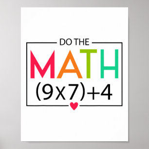 Affiche Faites Le Calcul 67 Mème Drôle Six Sept Hommes Fem