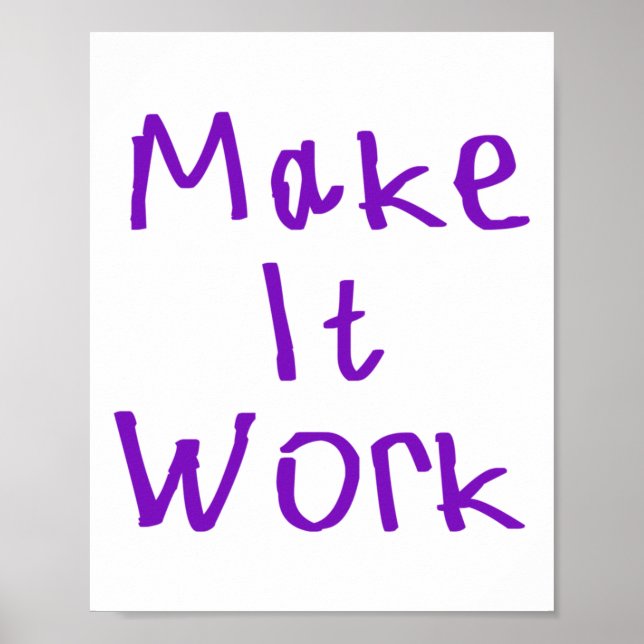 Affiche Faites-le fonctionner Sticker2 (Devant)