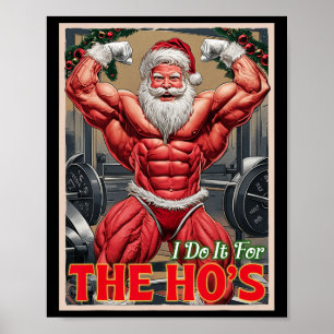Affiche Faites-le pour la pompe de Ho Muscular Père Noël B
