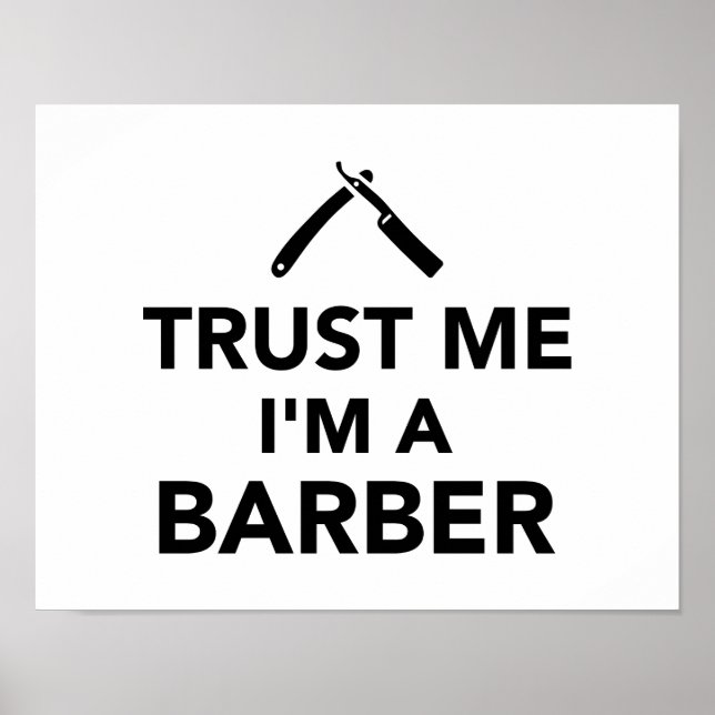 Affiche Faites-moi confiance Je suis Barber (Devant)