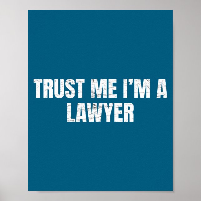 Affiche Faites-moi confiance, je suis un avocat drôle Avoc (Devant)