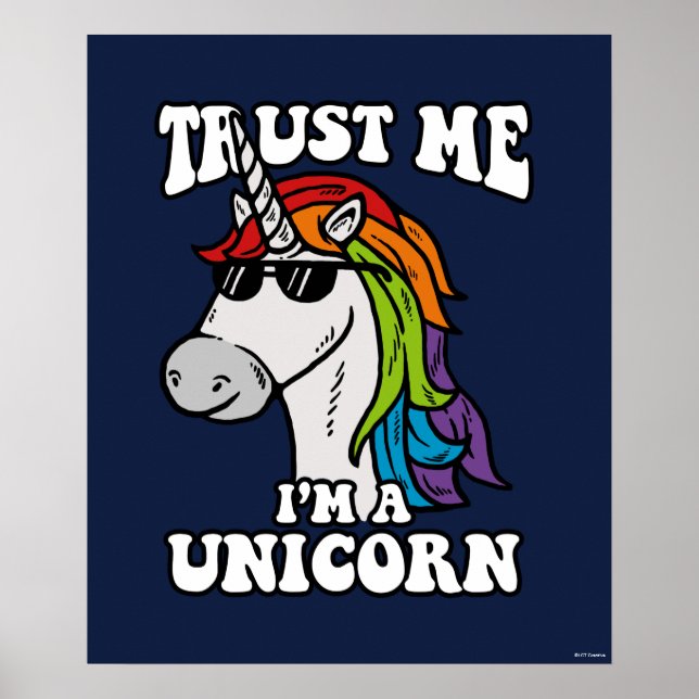 Affiche Faites-moi confiance Je suis une licorne (Devant)