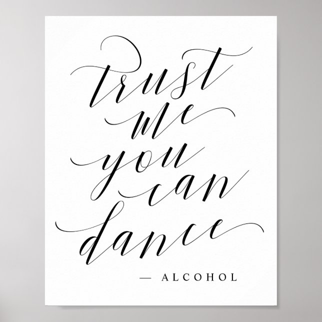 Affiche Faites-moi confiance Vous Pouvez Danser - Alcool A (Devant)