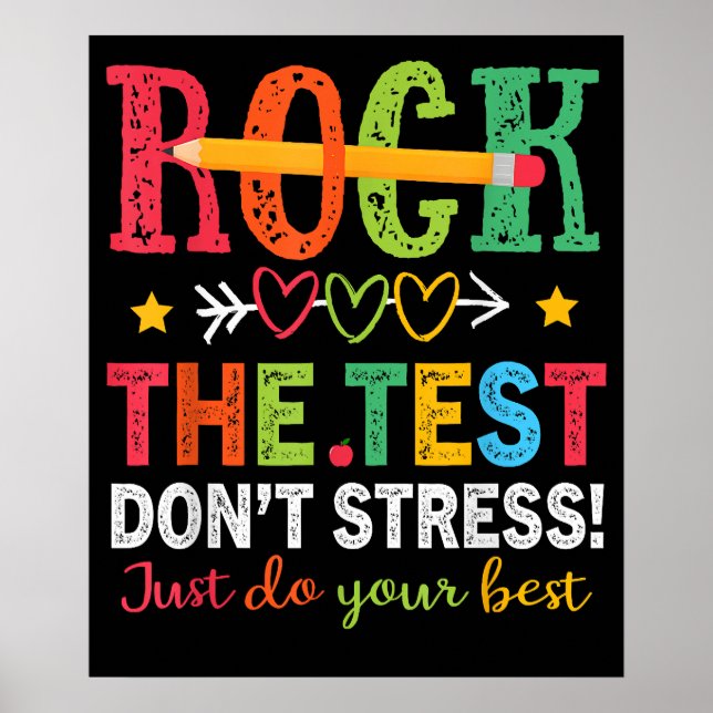 Affiche Faites passer le test sans stress, faites de votre (Devant)
