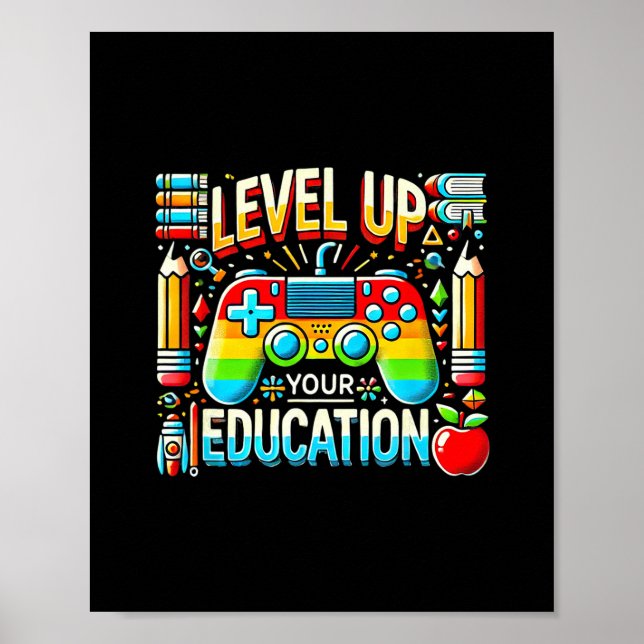 Affiche Faites Progresser Votre Éducation Enseignant Inspi (Devant)
