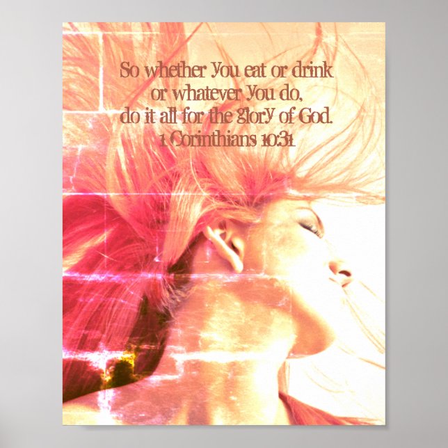 Affiche Faites tout pour la gloire de Dieu. 1 Corinthiens  (Devant)