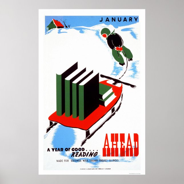 Affiche Faites votre lecture Snow 1938 WPA (Devant)