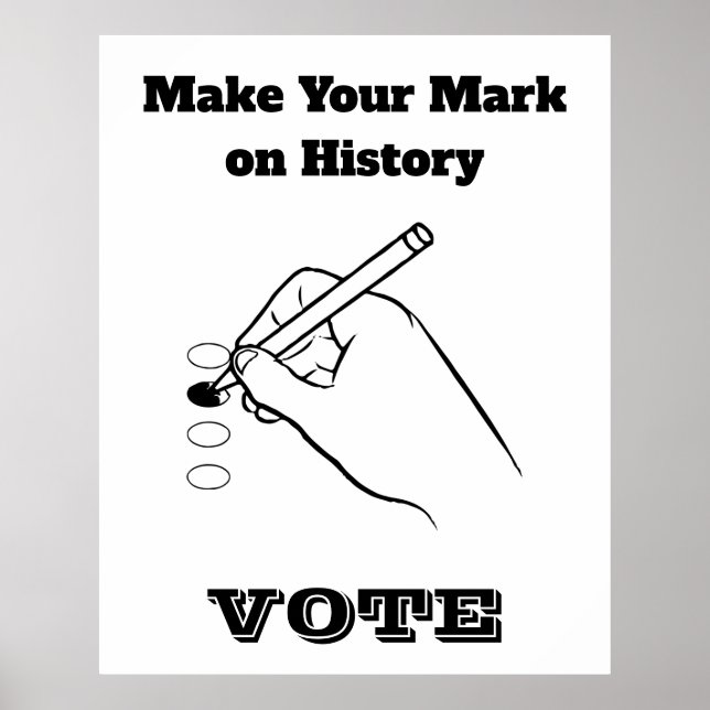 Affiche Faites votre marque sur l'histoire (Devant)