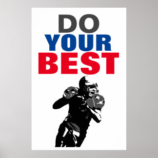 Affiche Faites votre meilleur exemple de football
