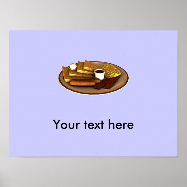 Affiche Faites votre propre avertissement d'allergie (Devant)