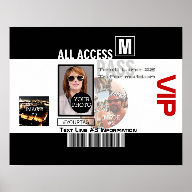 Affiche Faites votre propre VIP Pass 8 façons de personnal (Devant)