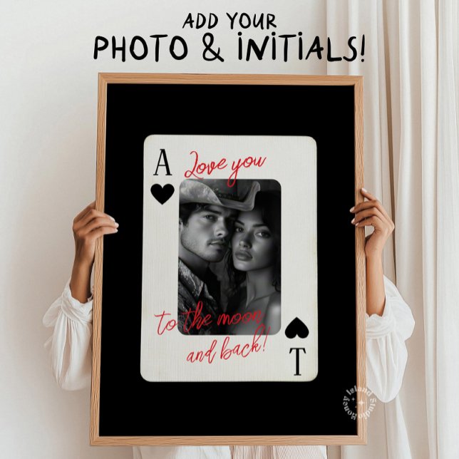 Affiche Faites-vous aimer vos propres couples à Moon Poker (Make Your Own Couples Love you to the Moon Poker Poster)