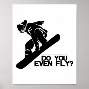 Affiche Faites-Vous Même Voler Snowboard Cadeau De Snowboa