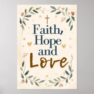 Affiche Faith, Hope and Love