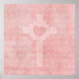 Affiche Faith Hope and Love Christian