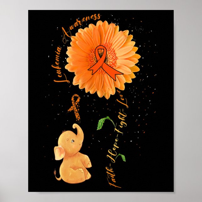 Affiche Faith Hope combattre l'amour Eléphant Leucémie de  (Devant)